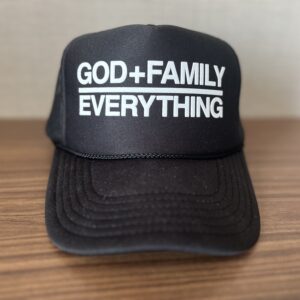 God + Family Over Everything Trucker Hat