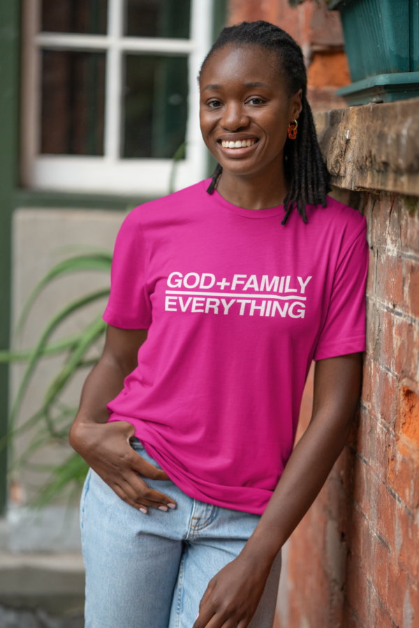 God + Family Over Everything - Go Pink for Breast Cancer - Image 4